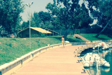 Camping con Embarcadero. Camping con amarre